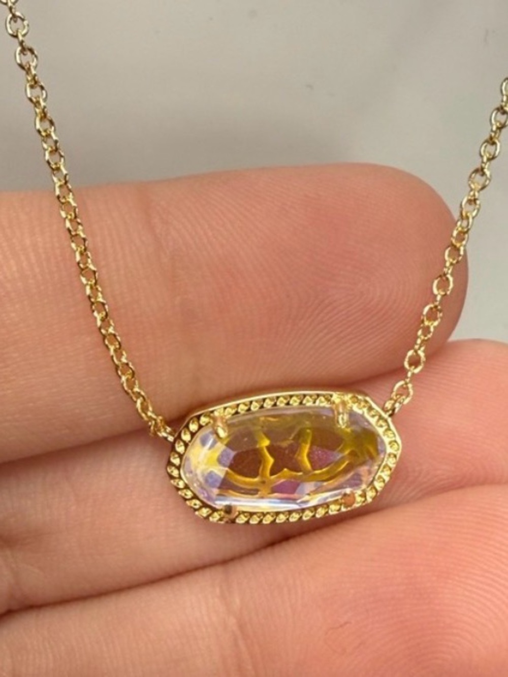 Kendra Scott  Citrine Pendant Necklace
